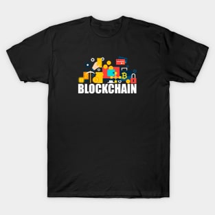 Blockchain Cryptocurrency Digital Mining BitCoin Dogecoin T-Shirt